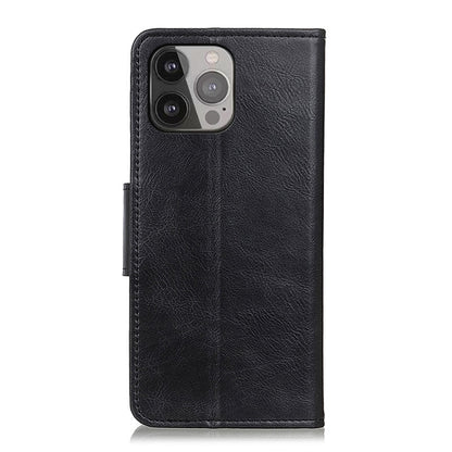 For iPhone 13 Pro Max Mirren Crazy Horse Texture Horizontal Flip Leather Case with Holder & Card Slots & Wallet (Black) by buy2fix