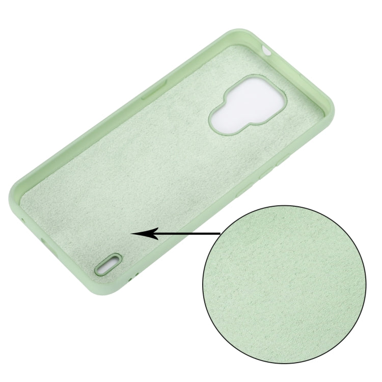 For Motorola Moto E7 2020 Pure Color Liquid Silicone Shockproof Full Coverage Case(Green) - Motorola Cases by buy2fix | Online Shopping UK | buy2fix