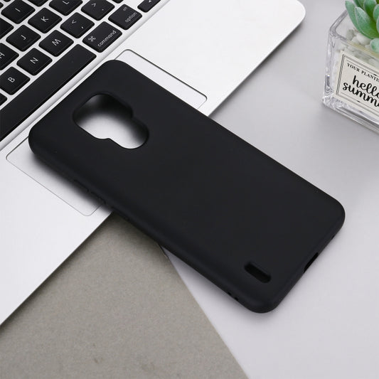 For Motorola Moto E7 2020 Pure Color Liquid Silicone Shockproof Full Coverage Case(Black) - Motorola Cases by buy2fix | Online Shopping UK | buy2fix