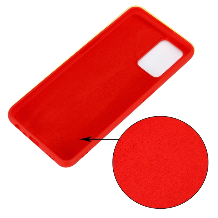 For OPPO A74 4G / F19 Pure Color Liquid Silicone Shockproof Full Coverage Case(Red) by buy2fix
