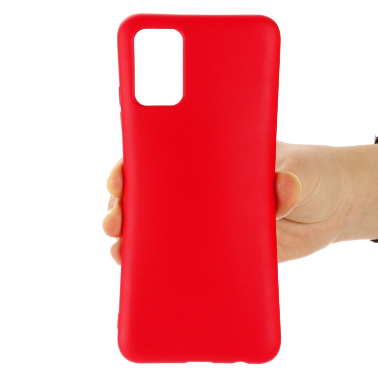 For OPPO A74 4G / F19 Pure Color Liquid Silicone Shockproof Full Coverage Case(Red) by buy2fix