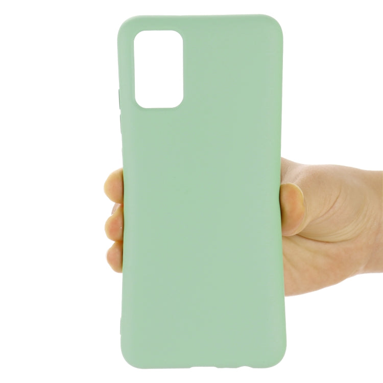 For OPPO A74 4G / F19 Pure Color Liquid Silicone Shockproof Full Coverage Case(Green) by buy2fix