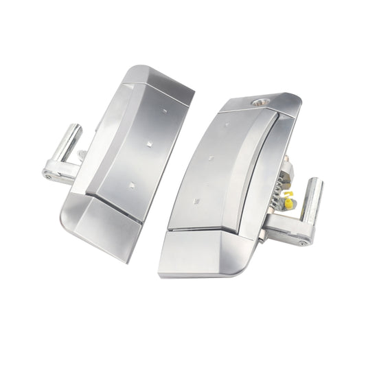 1 Pair Car Front Door Outside Handle 80607-CD41E+80606-CD01E for Nissan 350Z 2003-2009(Silver) - Door Handles by buy2fix | Online Shopping UK | buy2fix