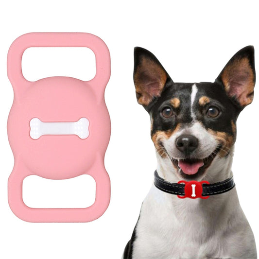 Shockproof Anti-scratch Silicone Case Protective Cover, Style: Bones, Model:For AirTag(Pink) - Other by buy2fix | Online Shopping UK | buy2fix