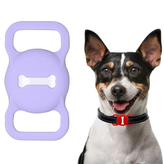 Shockproof Anti-scratch Silicone Case Protective Cover, Style: Bones, Model:For AirTag(Purple) - Other by buy2fix | Online Shopping UK | buy2fix