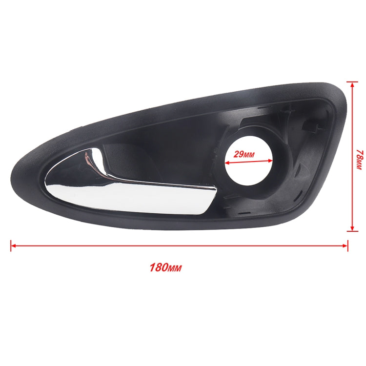 A5822-01 Car Electroplating Left Side Door Inside Handle 6J1837113A for Seat Ibiza 2009-2012 - Door Handles by buy2fix | Online Shopping UK | buy2fix
