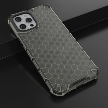 For iPhone 13 Pro Max Shockproof Honeycomb PC + TPU Protective Case (Black) by buy2fix