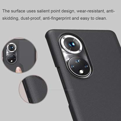 For Honor 50 Pro NILLKIN Frosted Concave-convex Texture PC Protective Case(Black) - Honor Cases by NILLKIN | Online Shopping UK | buy2fix