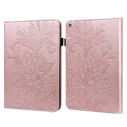Lace Flower Embossing Pattern Horizontal Flip Leather Case with Holder & Card Slots & Wallet & Photo Frame & Sleep / Wake-up Function For Amazon Kindle Fire HD 10 2019 / 2018 / 2017 / 2016(Rose Gold) - Amazon by buy2fix | Online Shopping UK | buy2fix