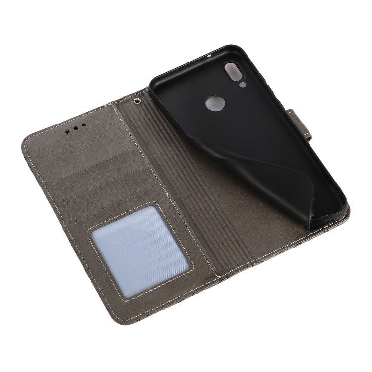 For Huawei P20 lite Skin Feel Embossed Sunflower Horizontal Flip Leather Case with Holder & Card Slots & Wallet & Lanyard(Grey) - Huawei Cases by buy2fix | Online Shopping UK | buy2fix