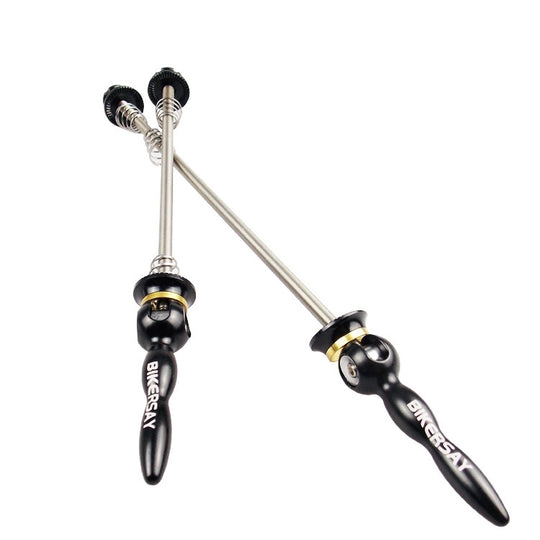 BIKERSAY brochettes de vélo à dégagement rapide axe en titane broche de moyeu de roue QR pour vélo de route, modèle: QR001