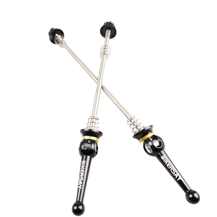 BIKERSAY Bicycle Skewers Quick Release Titanium Axle QR Wheel Hub Skewer For MTB Bicycle, Model:QR003 by BIKERSAY