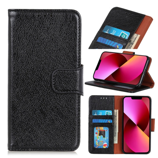 For iPhone 13 Nappa Texture Horizontal Flip Leather Case with Holder & Card Slots & Wallet(Black) - iPhone 13 Cases by buy2fix | Online Shopping UK | buy2fix