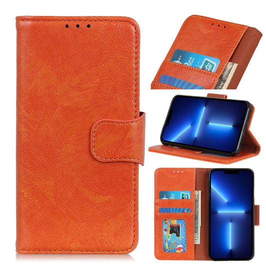 For iPhone 13 Pro Nappa Texture Horizontal Flip Leather Case with Holder & Card Slots & Wallet (Orange) - iPhone 13 Pro Cases by buy2fix | Online Shopping UK | buy2fix