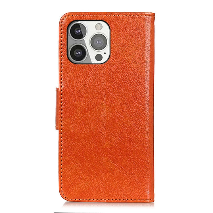 For iPhone 13 Pro Nappa Texture Horizontal Flip Leather Case with Holder & Card Slots & Wallet (Orange) - iPhone 13 Pro Cases by buy2fix | Online Shopping UK | buy2fix