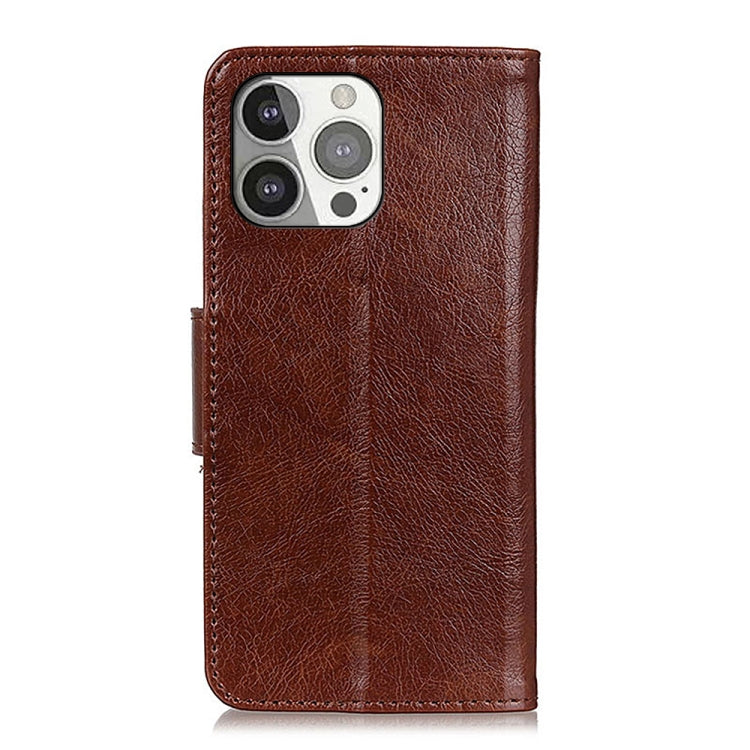 For iPhone 13 Pro Nappa Texture Horizontal Flip Leather Case with Holder & Card Slots & Wallet (Brown) - iPhone 13 Pro Cases by buy2fix | Online Shopping UK | buy2fix