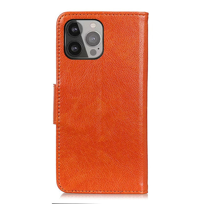 For iPhone 13 Pro Max Nappa Texture Horizontal Flip Leather Case with Holder & Card Slots & Wallet (Orange) by buy2fix