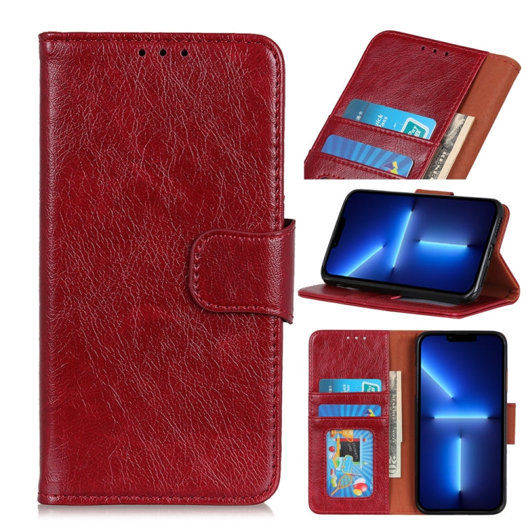 For iPhone 13 Pro Max Nappa Texture Horizontal Flip Leather Case with Holder & Card Slots & Wallet (Red) by buy2fix