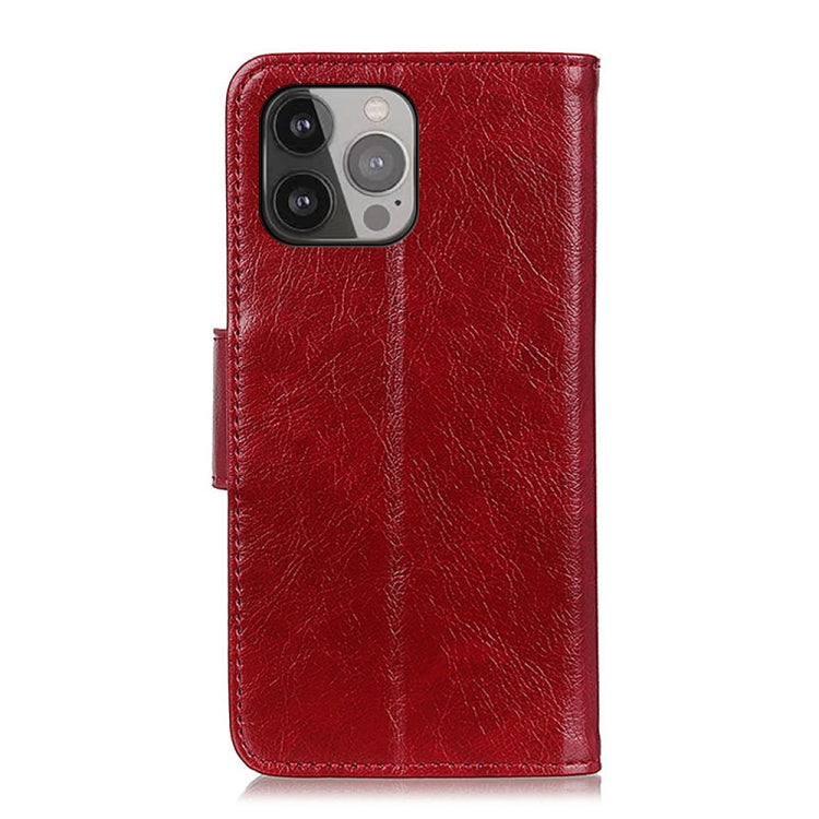 For iPhone 13 Pro Max Nappa Texture Horizontal Flip Leather Case with Holder & Card Slots & Wallet (Red) by buy2fix