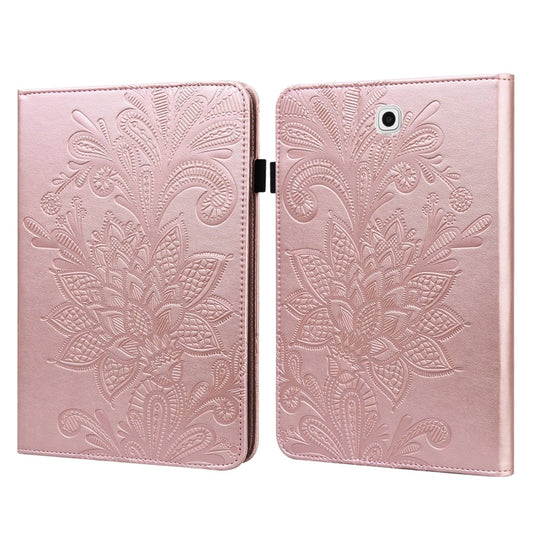 For Samsung Galaxy Tab S2 9.7 T810/T815 Lace Flower Embossing Pattern Horizontal Flip Leather Case with Holder & Card Slots & Wallet & Photo Frame(Rose Gold) - Other Galaxy Tab PC by buy2fix | Online Shopping UK | buy2fix