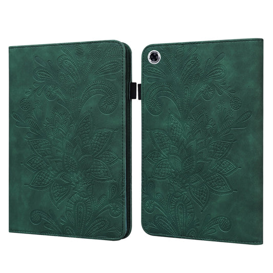For Lenovo Tab M10 HD Gen 2 Lace Flower Embossing Pattern Horizontal Flip Leather Case with Holder & Card Slots & Wallet & Photo Frame(Green) - Lenovo by buy2fix | Online Shopping UK | buy2fix