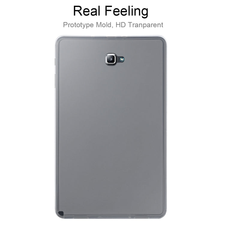 For Galaxy Tab A 10.1 (2016) / P580 0.75mm Ultrathin Outside Glossy Inside Frosted TPU Soft Protective Case - Tab A 10.1 by buy2fix | Online Shopping UK | buy2fix