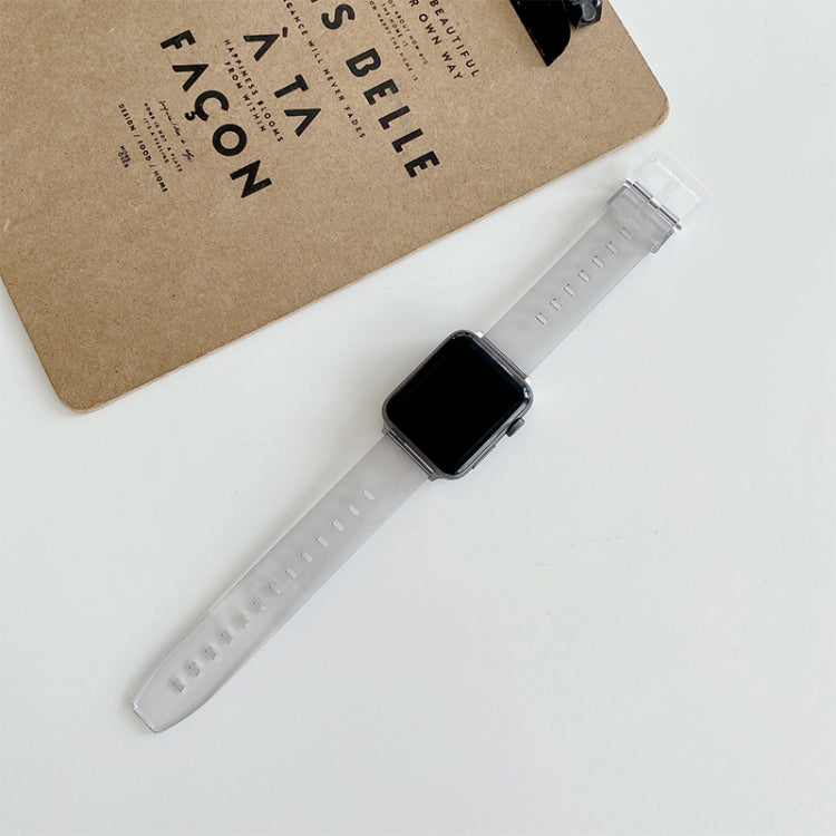 Discoloration in Light TPU Watch Band For Apple Watch Ultra 49mm / Series 8&7 45mm / SE 2&6&SE&5&4 44mm / 3&2&1 42mm(Gray White) by buy2fix