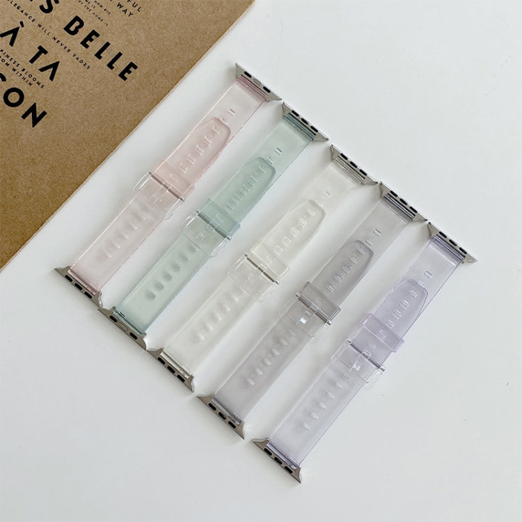 Discoloration in Light TPU Watch Band For Apple Watch Ultra 49mm / Series 8&7 45mm / SE 2&6&SE&5&4 44mm / 3&2&1 42mm(Yellow) by buy2fix