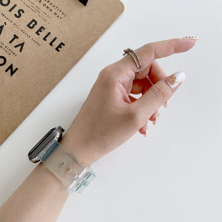 Discoloration in Light TPU Watch Band For Apple Watch Ultra 49mm / Series 8&7 45mm / SE 2&6&SE&5&4 44mm / 3&2&1 42mm(Yellow) by buy2fix