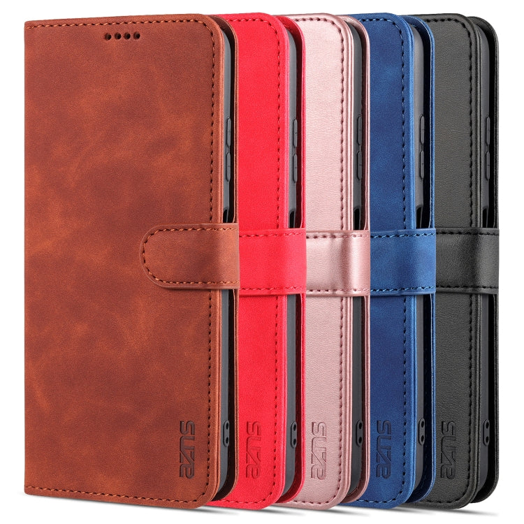 For Samsung Galaxy A22 5G AZNS Skin Feel Calf Texture Horizontal Flip Leather Case with Card Slots & Holder & Wallet(Black) - Galaxy Phone Cases by AZNS | Online Shopping UK | buy2fix