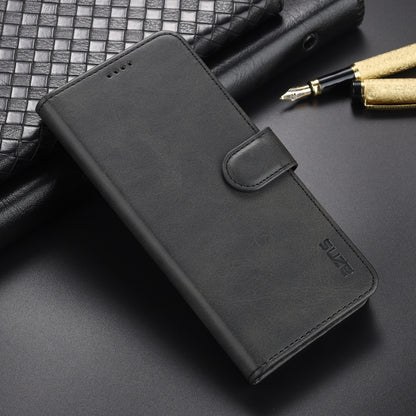 For Samsung Galaxy A22 5G AZNS Skin Feel Calf Texture Horizontal Flip Leather Case with Card Slots & Holder & Wallet(Black) - Galaxy Phone Cases by AZNS | Online Shopping UK | buy2fix