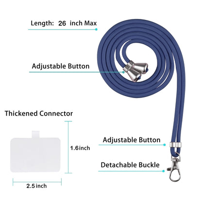 For Xiaomi Redmi Note 9S / Redmi Note 9 Pro / Redmi Note 9 Pro Max Starry Sky Solid Color Series Shockproof PC + TPU Protective Case with Neck Strap(Blue) - Xiaomi Cases by buy2fix | Online Shopping UK | buy2fix