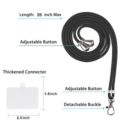 For Xiaomi Redmi Note 10 Pro / Redmi Note 10 Pro Max Starry Sky Solid Color Series Shockproof PC + TPU Protective Case with Neck Strap(Black) - Xiaomi Cases by buy2fix | Online Shopping UK | buy2fix