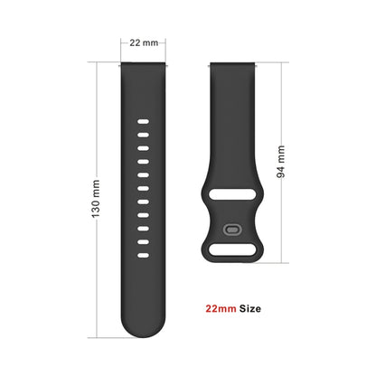 For Huawei Watch 3 / Watch 3 Pro Internal Reverse Buckle Silicone Watch Band, Size:22mm(Blue) by buy2fix