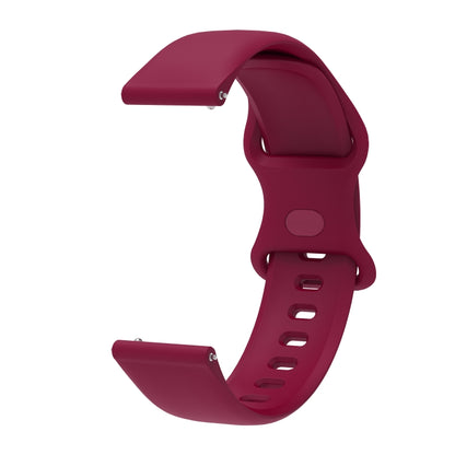 For Huawei Watch 3 / Watch 3 Pro Internal Reverse Buckle Silicone Watch Band, Size:22mm(Wine Red) by buy2fix