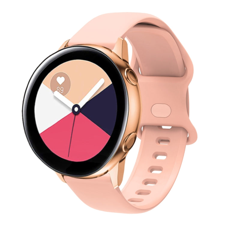 For Huawei Watch 2 Internal Reverse Buckle Silicone Watch Band, Size:20mm(Pink) by buy2fix