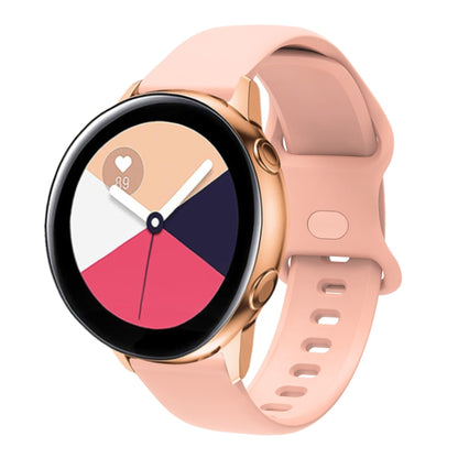For Huawei Watch 2 Internal Reverse Buckle Silicone Watch Band, Size:20mm(Pink) by buy2fix