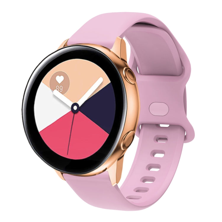 For Huawei Watch 2 Internal Reverse Buckle Silicone Watch Band, Size:20mm(Purple) by buy2fix