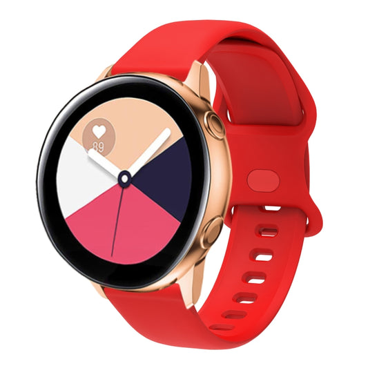 For Huawei Watch 2 Internal Reverse Buckle Silicone Watch Band, Size:20mm(Red) by buy2fix