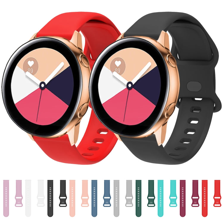 For Huawei Watch 2 Internal Reverse Buckle Silicone Watch Band, Size:20mm(Purple) by buy2fix