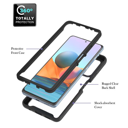 For Xiaomi Redmi Note 10 Pro / Redmi Note 10 Pro Max Starry Sky Solid Color Series Shockproof PC + TPU Protective Case with Ring Holder & Magnetic Function(Black) - Xiaomi Cases by buy2fix | Online Shopping UK | buy2fix