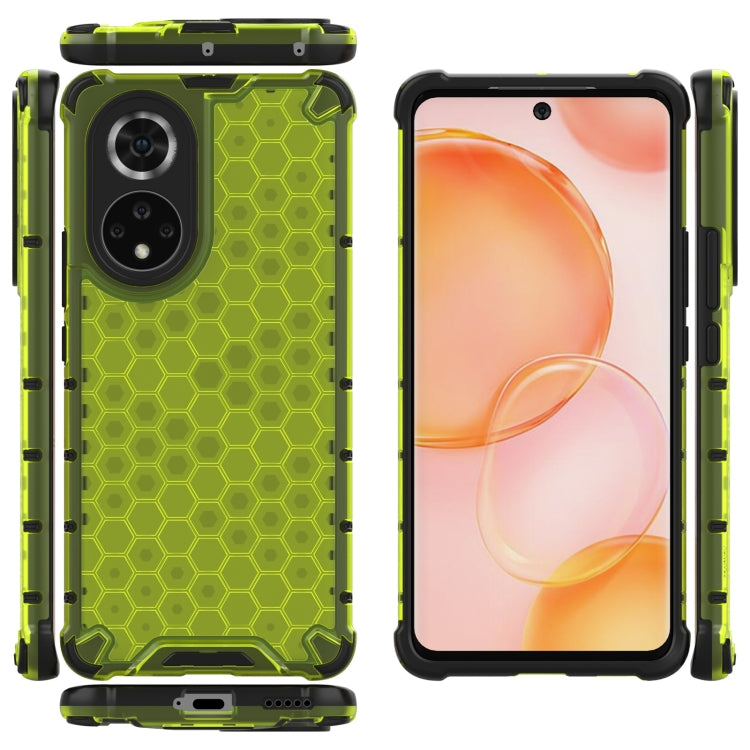 For Honor 50 Shockproof Honeycomb PC + TPU Protective Case(Green) - Honor Cases by buy2fix | Online Shopping UK | buy2fix