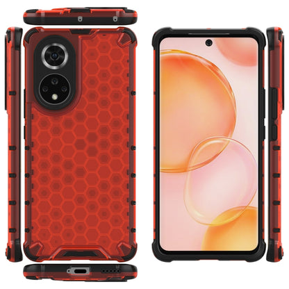 For Honor 50 Shockproof Honeycomb PC + TPU Protective Case(Red) - Honor Cases by buy2fix | Online Shopping UK | buy2fix