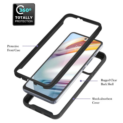 For Motorola Moto G60 Starry Sky Solid Color Series Shockproof PC + TPU Protective Case with Ring Holder & Magnetic Function(Black) - Motorola Cases by buy2fix | Online Shopping UK | buy2fix