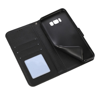 For Samsung Galaxy S8+ Skin Feel Embossed Sunflower Horizontal Flip Leather Case with Holder & Card Slots & Wallet & Lanyard(Black) by buy2fix