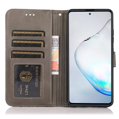 For Samsung Galaxy Note10 Lite / A81 Skin Feel Embossed Sunflower Horizontal Flip Leather Case with Holder & Card Slots & Wallet & Lanyard(Gray) by buy2fix