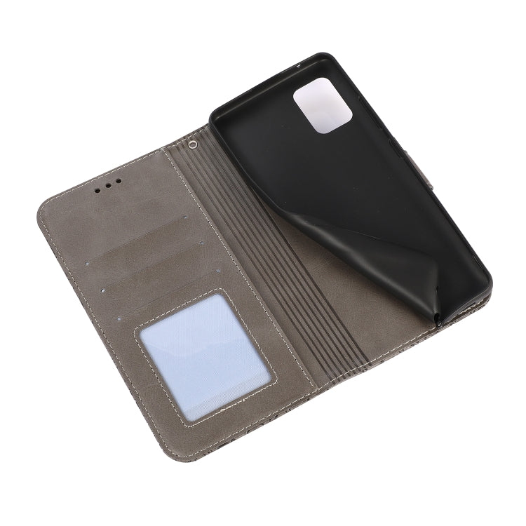 For Samsung Galaxy Note10 Lite / A81 Skin Feel Embossed Sunflower Horizontal Flip Leather Case with Holder & Card Slots & Wallet & Lanyard(Gray) by buy2fix