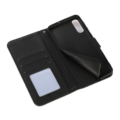 For Samsung Galaxy A30s Skin Feel Embossed Sunflower Horizontal Flip Leather Case with Holder & Card Slots & Wallet & Lanyard(Black) by buy2fix