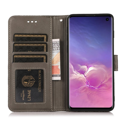 For Samsung Galaxy S10+ Skin Feel Embossed Sunflower Horizontal Flip Leather Case with Holder & Card Slots & Wallet & Lanyard(Gray) by buy2fix
