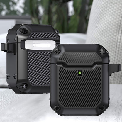 Shield Armor Shield Armor Waterproof Wireless Earphone Protective Case For AirPods 1/2(Black) - For AirPods 1/2 by buy2fix | Online Shopping UK | buy2fix